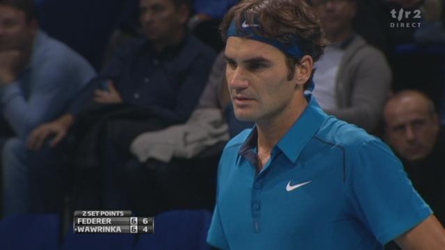 Tennis / Swiss Indoors à Bâle (1re demi-finale): Roger Federer - Stanislas Wawrinka. Il faut le tie-break pour départager les deux Suisses dans la 1re manche