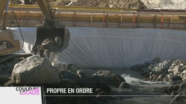 VS: les dégâts dûs aux inondations dans le Lötschental ont pu être réparés avant les premières neiges