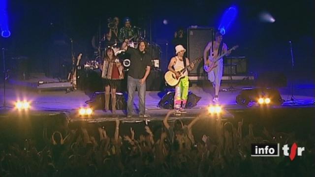 Paléo Festival de Nyon : la chanson francophone était à l'honneur ce vendredi avec les Canadiens du groupe les Cowboys Fringants et le belge Stromae, auteur du tube "alors on danse"