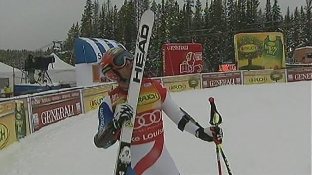 Ski alpin / Super G messieurs Lake Louise: Didier Cuche "en feu" au Canada. Après sa victoire en descente, le Neuchâtelois à nouveau en tête.