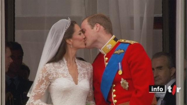 Grande-Bretagne: dernières images du mariage princier entre le prince William et Catherine Middleton