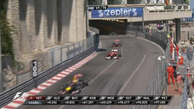 Automobilisme / F1 (GP de Monaco): incident Maldonado  au 74e tour