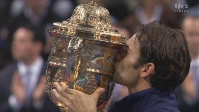 Tennis / Swiss Indoors à Bâle: finale. Roger Federer (SUI) - Kei Nishikori (JAP). La remise des prix