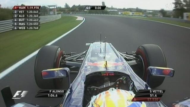 Automobilisme / F1 (GP de Hongrie): Q3. Le pole position se joue dans les deux dernières minutes. Sebastian Vettel meilleur chrono!