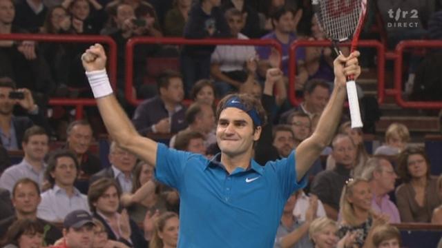 Tennis / Paris-Bercy (finale): Roger Federer - Jo-Wilfried Tsonga (FR). La 2e manche se joue au tie-break. Balles de match pour Roger Federer…