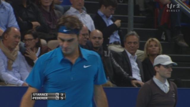 Tennis / Swiss Indoors (1/16) : 1er set difficile pour Federer. Starace craque au tie-break.