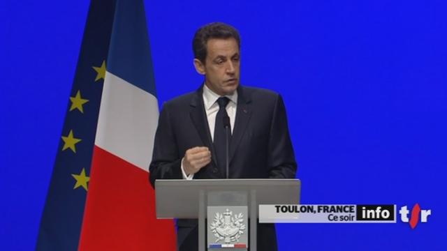 France: le président français Nicolas Sarkozy s'est exprimé sur les règles budgétaires européennes