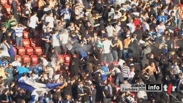 Football: une trentaine de supporters zurichois se sont blessés lors de la recontre entre Zurich et la Lazio