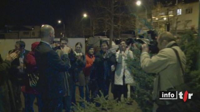 Conseil fédéral : mercredi soir à Belfaux (FR), les concitoyens et amis d'Alain Berset étaient tous réunis pour fêter son élection