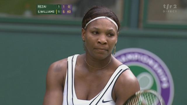 Tennis / Wimbledon / 1er tour / Rezai-S.Williams: L'ancienne numéro un mondiale s'impose en trois manches (6-3 3-6 6-1) pour son retour à Wimbledon