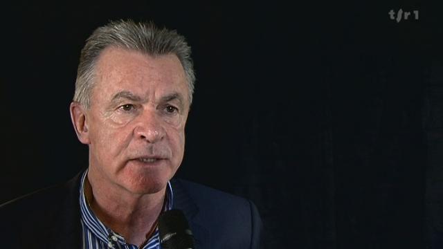 Euro 2012: rencontre avec Ottmar Hitzfeld avant la rencontre Suisse - Bulgarie