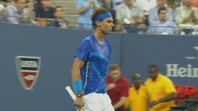 Tennis / US Open: Rafael Nadal se relance dans cette rencontre en remportant 7-6 un troisième set d'une rare intensité.