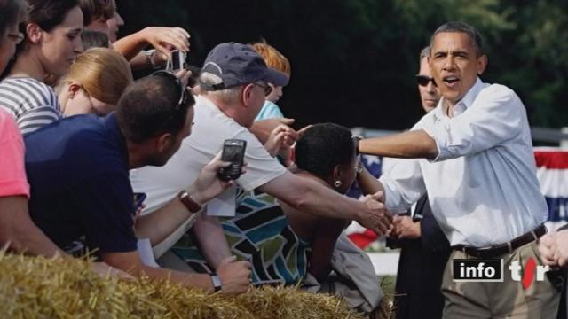 Etats-Unis: au plus bas dans les sondages, Barack Obama est en tournée en bus à travers trois Etats clés du Midwest