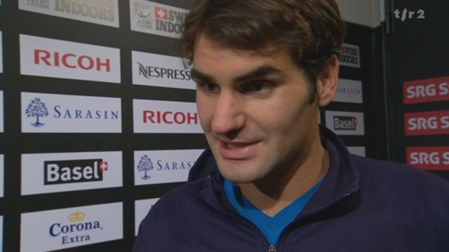 Tennis / Swiss Indoors Bâle: interview de Roger Federer