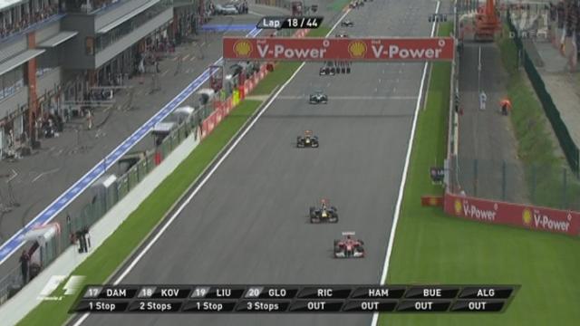 Automobilisme / F1 (GP de Belgique): la course reprend. Vettel passe Alonso (18e tour)