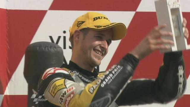 Moto/GP du Japon: Thomas Lüthi est à nouveau monté sur un podium de Moto2 en terminant troisième. Dominique Aegerter est arrivé huitième