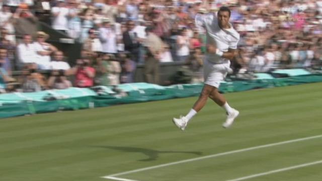 Tennis / Wimbledon (quarts de finale): Jo-Wilfried Tsonga (FRA) - Roger Federer (SUI). Mené 2 manches à rien (3-6 6-7), le Français renverse le score (6-4 6-4 6-4) pour se qualifier pour les demi-finales face à Djokovic