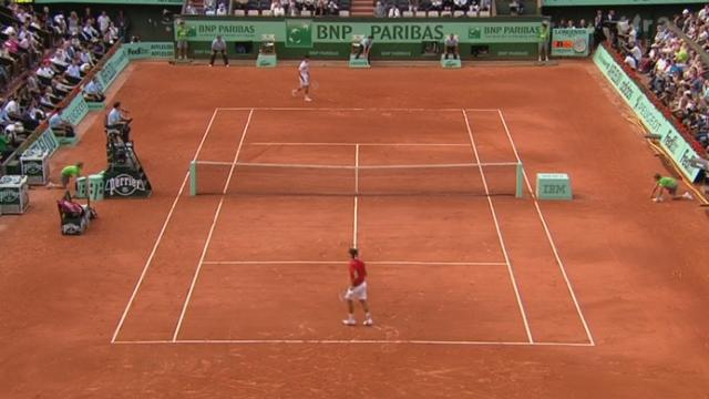 Tennis / Roland Garros (2e demi-finale): 2e manche. Roger Federer (SUI) - Novak Djokovic (SRB). Le point du match. Il est de Federer