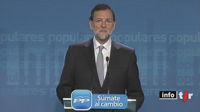 En Espagne, le parti de Mariano Rajoy a obtenu aux élections législatives la majorité absolue avec 186 sièges de députés contre 111 pour le Parti socialiste