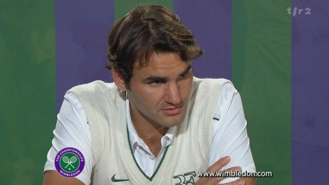 Tennis / Wimbledon (16e finale): itw Roger Federer