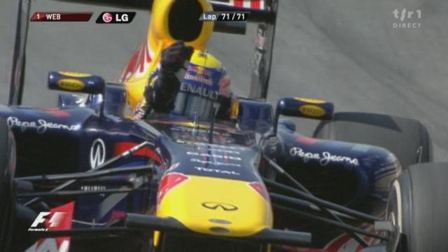 Formule 1 / GP du Brésil: Doublé Red Bull et première victoire de la saison pour Mark Webber. Sebastien Vettel, 2e, devance Jenson Button. Buemi 12e.