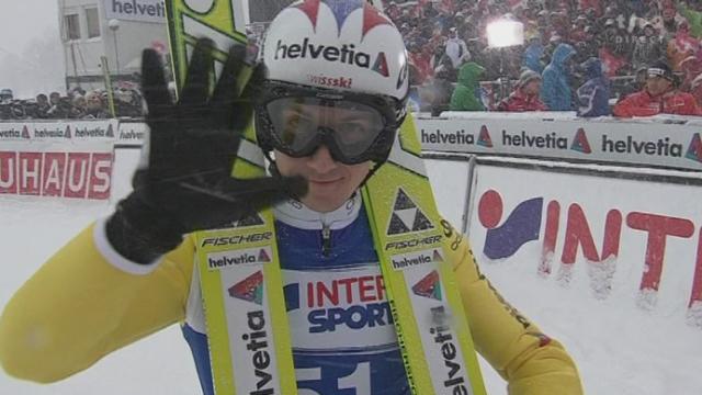 Saut à ski / Engelberg (SUI): Simon Ammann réalise un saut quasi identique et termine 9e de ce premier concours