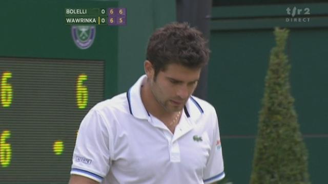 Tennis / Wimbledon (2e tour): Stefano Bolelli (ITA) - Stanislas Wawrinka (SUI). La 1re manche se joue au tie-break