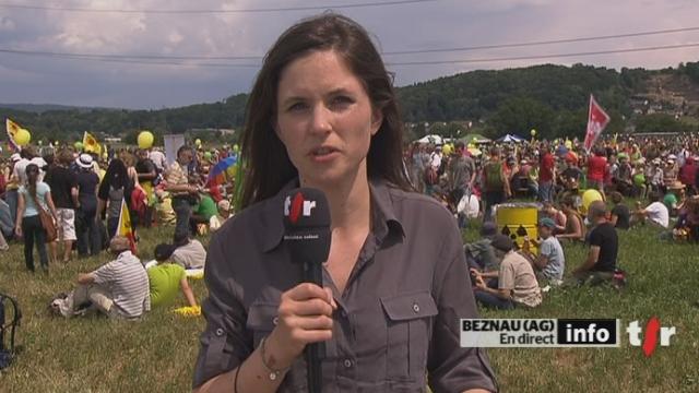 Manifestation "pour sortir du nucléaire" à Beznau (AG) : les précisions de Sandra Jamet