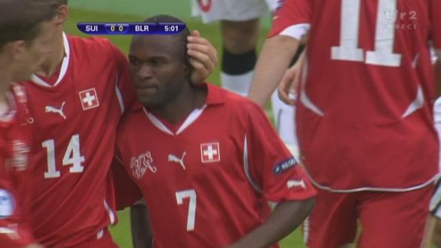 Football / Euro des moins de 21 ans au Danemark : Suisse-Bélarus. La Suisse garde ses bonnes habitudes et marque dès la 6e sur pénalty.