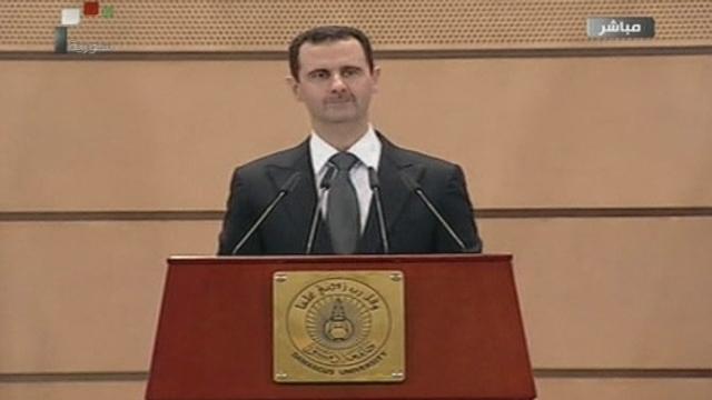 Bachar al-Assad s'adresse aux Syriens