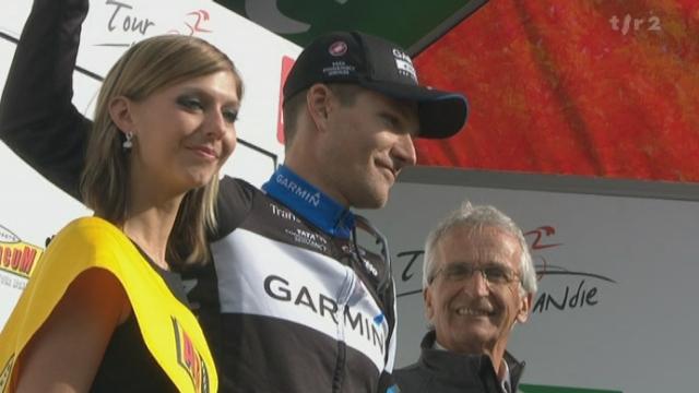 Tour de Romandie: David Zabriskie gagne le contre la montre entre Aubonne et le Signal-de-Bougy. Cadel Evans s'empare du maillot jaune