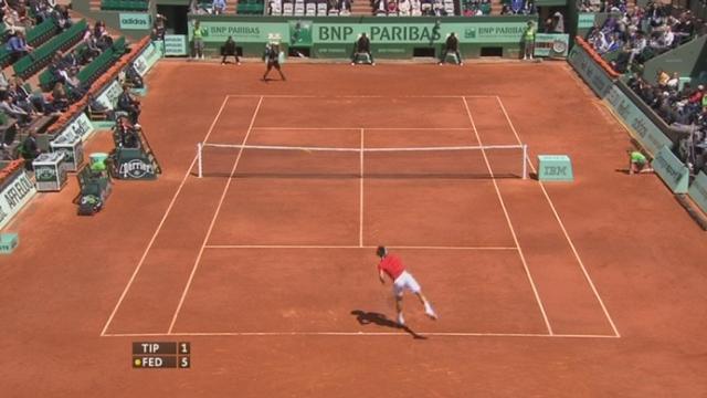 Tennis / Roland-Garros (3e tour) : Roger Federer part en trombe contre Janko Tipsarevic (SRB). 6-1 dans le 1er set en moins de 20 minutes !