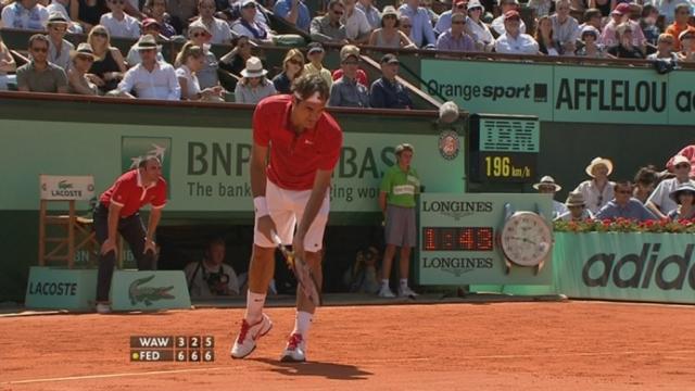 Tennis / Roland Garros (1/8 de finale): Wawrinka - Federer. Federer s'impose en 3 manches (6-3- 6-2 7-5) en une heure trois quarts de jeu