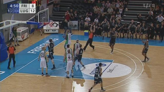Basketball / Finale Play-off, acte III: Fribourg Olympic - Lugano Tigers (93-87) + itw Tresor Quidome (Fribourg Olympic)