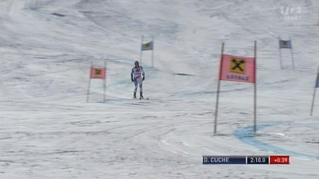 Ski Alpin / 2e manche du Géant messieurs de Sölden (AUT): Didier Cuche rate une porte après avoir fait une grosse faute sur l'intérieur... C'est fini pour le Suisse!