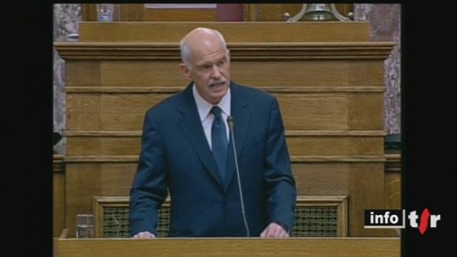 Grèce: le gouvernement a apporté son soutien au premier ministre Papandreou concernant le projet de référendum sur le plan de sauvetage financier