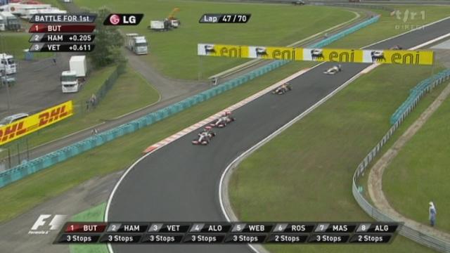 Automobilisme / F1 (GP de Hongrie): tête à queue du leader Hamilton, qui doit laisserpasser Button (48e tour)
