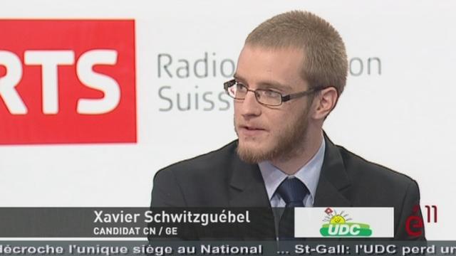 Xavier Schwitzguebel (UDC/GE): « c'est pas vous qui allez me dire si j'ai des chances ou non. Le peuple décidera »
