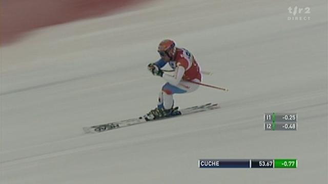 Ski alpin / Descente messieurs Lake Louise: Didier Cuche s'empare de la tête du classement au terme d'une course de grande qualité.