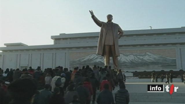 Corée du Nord: l'annonce de la mort de Kim Jong-Il à la télévision d'Etat donne le ton des célébrations officielles