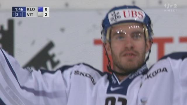 Hockey / Coupe Spengler (quarts de finale): Kloten Flyers - HC Vitkovice. 3-0 pour les Tchèques par le Slovaque Sykora (2e tiers)