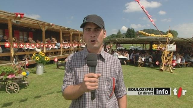 Fête nationale suisse: entretien avec Loïc Bardet, coordinateur Brunch du 1er août, en direct de Bouloz (FR)