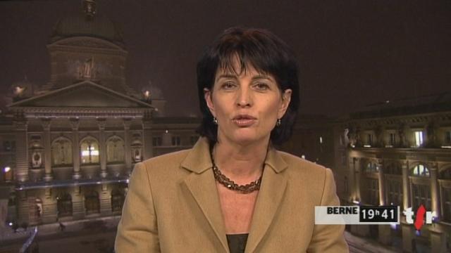 Affaire UBS aux Etats-Unis: entretien avec Doris Leuthard, cheffe Département fédéral des transports