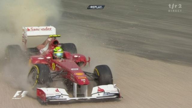 Automobilisme / F1 (GP d'Inde): Q3. Massa sort de psite. Vettel égalise le record de Mansell avec 14 poles positions la même saison