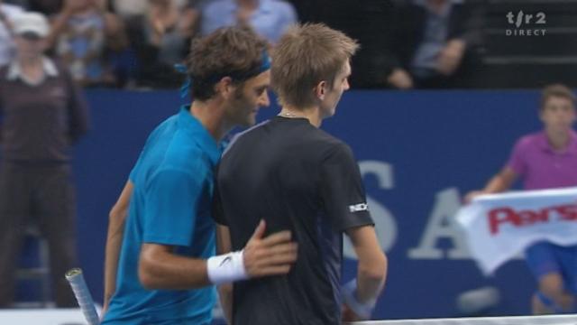 Tennis / Swiss Indoors (1/8): Roger Federer - Jarkko Nieminen (FIN). 6-1 4-6 6-3. L'ultime jeu