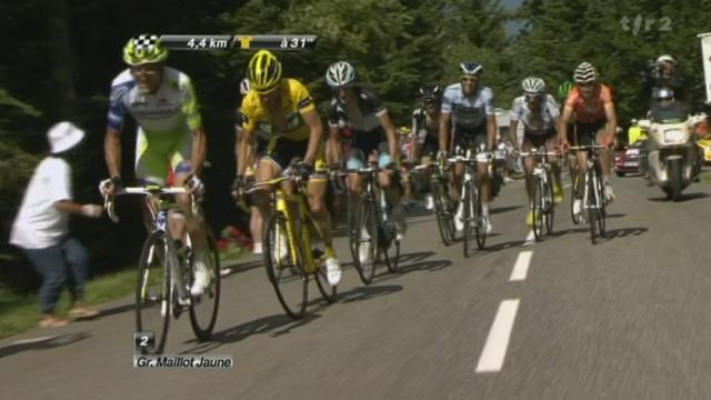 Cyclisme/Tour de France (14e étape - Les Pyrénées): le belge Jelle Vanendert remporte son premier succès. Le Français Thomas Voeckler conserve le maillot jaune