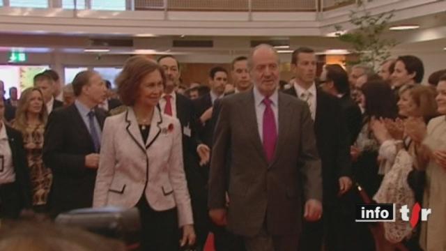 Lausanne: le Roi d'Espagne Juan Carlos rencontre la communauté ibérique romande