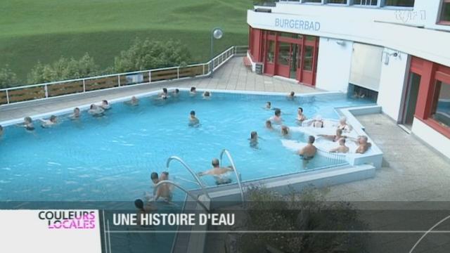 Loèche-les-Bains (VS): la station est devenue célèbre pour son eau thermale qui sort après un long parcours sous la terre, à 51 degrés, dans une soixantaine de sources