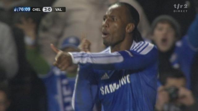 Football / Ligue des Champions (gr. E): Chelsea-Valence (3-0) Mata pour Drogba qui met une nouvelle fois Diego Alvès dans le vent et ça fait 3-0