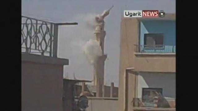 Séquences choisies - Un minaret détruit en Syrie